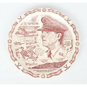 Vernon Kilns General Douglas McArthur Commemorative 10.5" Collectors Plate